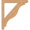 Ekena Millwork Funston Arts and Crafts Smooth Bracket w/ Offset Brace, Western Red Cedar, 5 1/2"W x 36"D x 40"H BKT0604X36X40FST03SWR - alternate 4